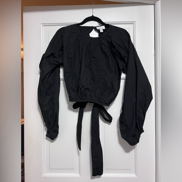 Topshop Tops - Topshop open back bell sleeve top